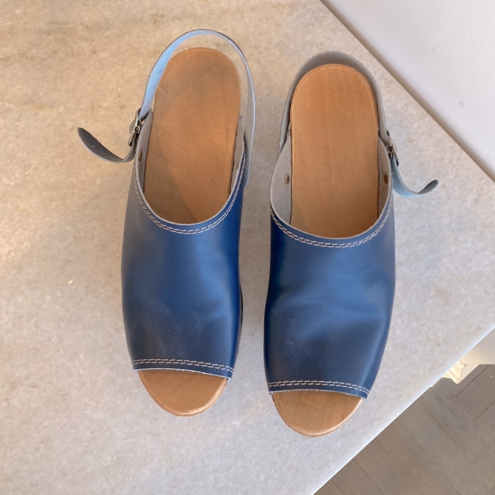 Worn only once. Bought on Etsy came from Sweden. Lightweight wood clogs. - Picture 5 of 5